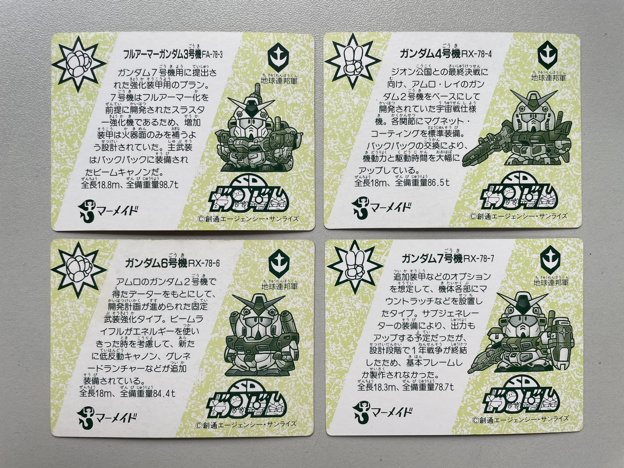 SD Gundam _Ice Card _Part 8_No.153,154,156 & 157_1