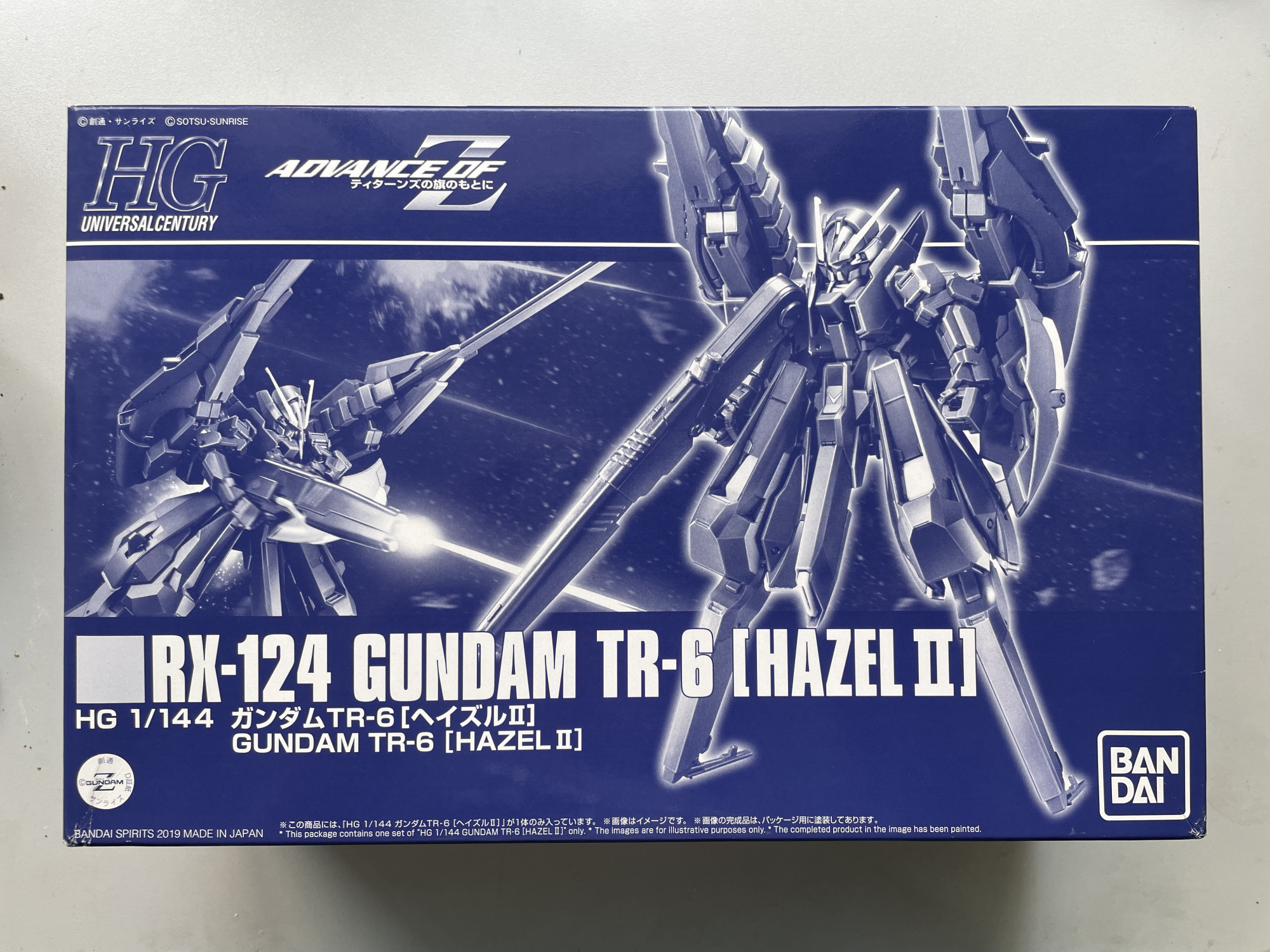 HG ADVANCE OF Z HGUC Gundam TR-6 Hazel II (藍盒)_0