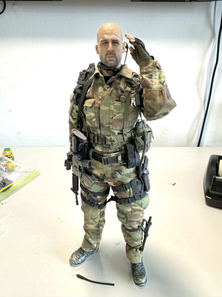 1/6 Figure 軍人(迷彩 光頭)